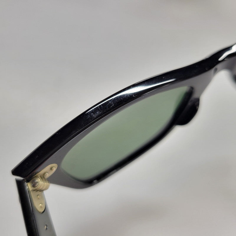 【中古品】【メンズ/レディース】 Ray-Ban レイバン RB2140 ORIGINAL WAYFARER CLASSIC SUNGLASSES オリジナル ウェイファーラー クラシック サングラス 203-260207-cs-01-izu サイズ：50□22 カラー：ブラック×グリーン 万代Net店