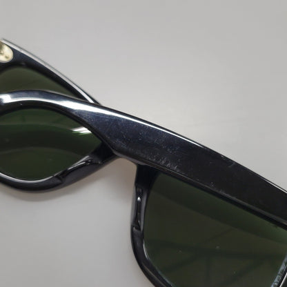 【中古品】【メンズ/レディース】 Ray-Ban レイバン RB2140 ORIGINAL WAYFARER CLASSIC SUNGLASSES オリジナル ウェイファーラー クラシック サングラス 203-260207-cs-01-izu サイズ：50□22 カラー：ブラック×グリーン 万代Net店