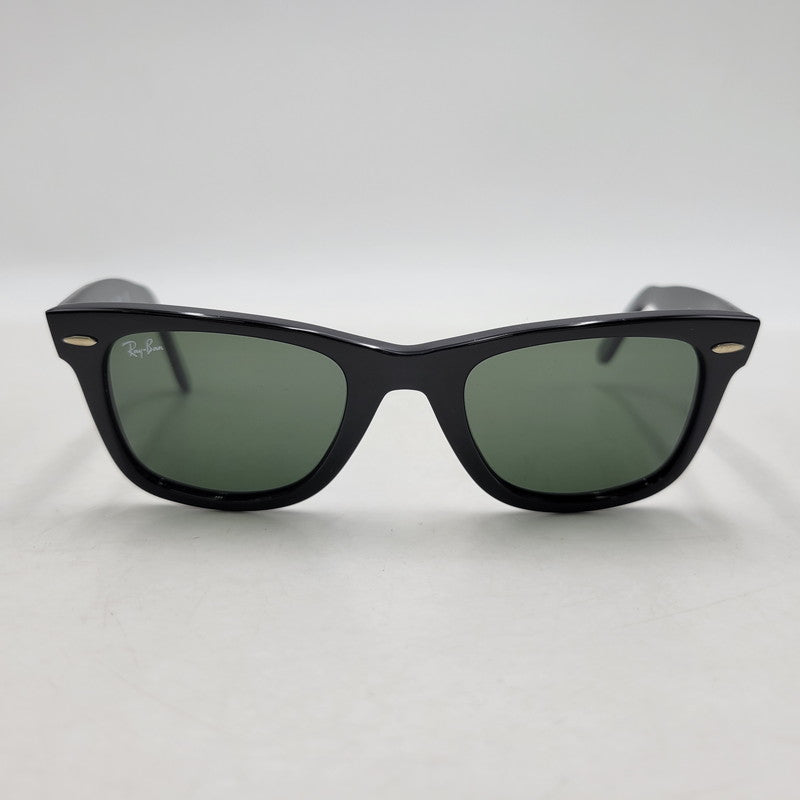 【中古品】【メンズ/レディース】 Ray-Ban レイバン RB2140 ORIGINAL WAYFARER CLASSIC SUNGLASSES オリジナル ウェイファーラー クラシック サングラス 203-260207-cs-01-izu サイズ：50□22 カラー：ブラック×グリーン 万代Net店