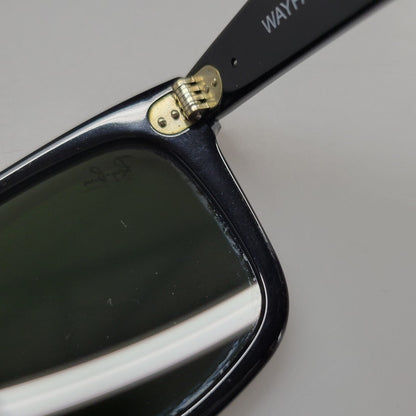 【中古品】【メンズ/レディース】 Ray-Ban レイバン RB2140 ORIGINAL WAYFARER CLASSIC SUNGLASSES オリジナル ウェイファーラー クラシック サングラス 203-260207-cs-01-izu サイズ：50□22 カラー：ブラック×グリーン 万代Net店