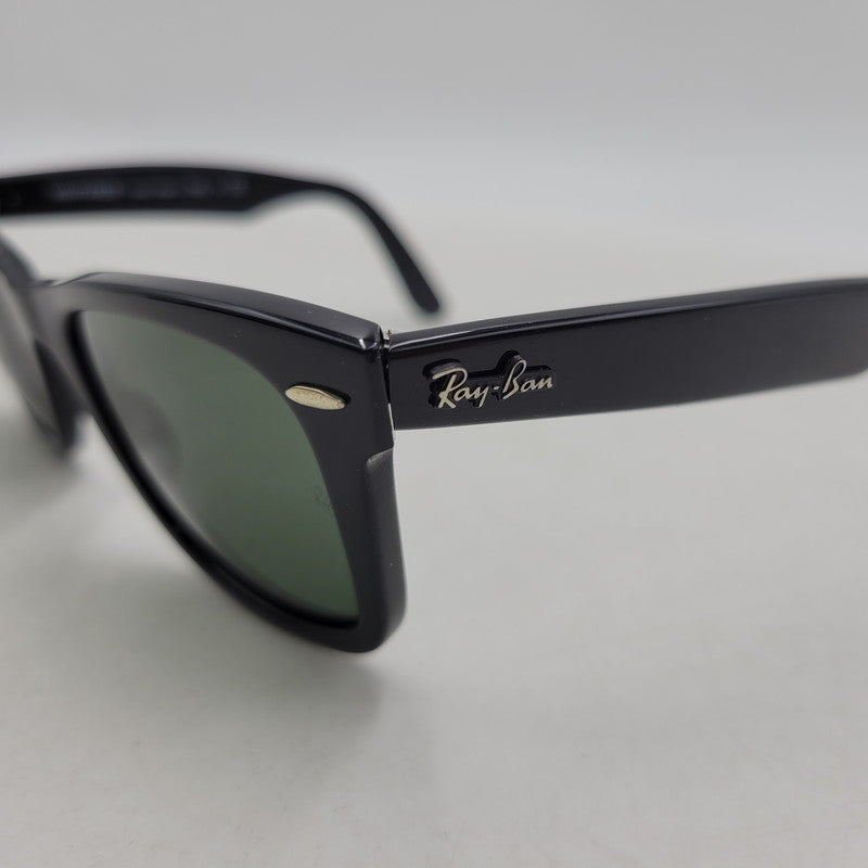 【中古品】【メンズ/レディース】 Ray-Ban レイバン RB2140 ORIGINAL WAYFARER CLASSIC SUNGLASSES オリジナル ウェイファーラー クラシック サングラス 203-260207-cs-01-izu サイズ：50□22 カラー：ブラック×グリーン 万代Net店