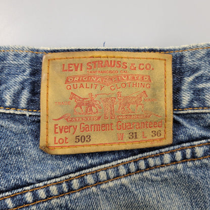【中古品】【メンズ】 503-00 97年製 90S J09刻印 503 DENIM PANTS デニム パンツ ボトムス ズボン 157-260207-cs-11-izu サイズ：31×36 カラー：インディゴ 万代Net店
