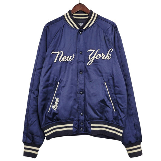 【現状渡し品】【メンズ】 Polo by Ralph Lauren ポロバイラルフローレン × MLB NY YANKEES STADIUM JACKET 710810481001 ニューヨークヤンキース スタジアムジャケット スタジャン アウター 147-260204-as-03-izu サイズ：L カラー：ネイビー 万代Net店