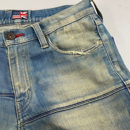 【現状渡し品】【メンズ】 LYRIC リリック G0851FP 208 DENIM PANTS デニムパンツ 158-260204-tt-10-izu サイズ：M カラー：インディゴ 万代Net店