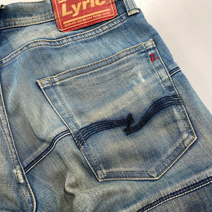 【現状渡し品】【メンズ】 LYRIC リリック G0851FP 208 DENIM PANTS デニムパンツ 158-260204-tt-10-izu サイズ：M カラー：インディゴ 万代Net店