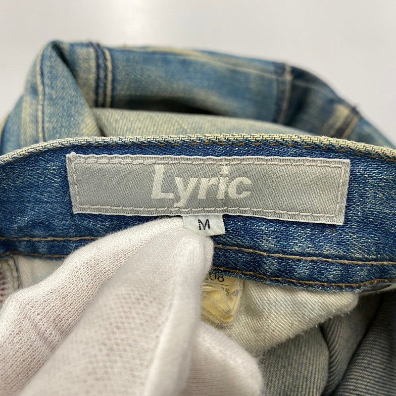 【現状渡し品】【メンズ】 LYRIC リリック G0851FP 208 DENIM PANTS デニムパンツ 158-260204-tt-10-izu サイズ：M カラー：インディゴ 万代Net店