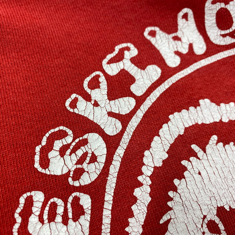 【中古品】【メンズ】 RUSSELL ATHLETIC ラッセル アスレチック 90’S USA製 ESKIMO JOE'S V GAZETTE SWEAT SHIRT エスキモー ジョーズ ブイ ガゼット スウェット シャツ トップス 長袖 146-260207-cs-22-izu サイズ：L カラー：レッド 万代Net店