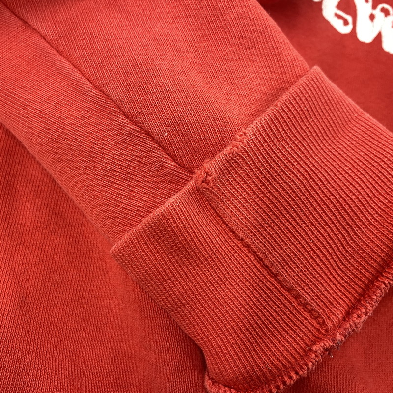 【中古品】【メンズ】 RUSSELL ATHLETIC ラッセル アスレチック 90’S USA製 ESKIMO JOE'S V GAZETTE SWEAT SHIRT エスキモー ジョーズ ブイ ガゼット スウェット シャツ トップス 長袖 146-260207-cs-22-izu サイズ：L カラー：レッド 万代Net店