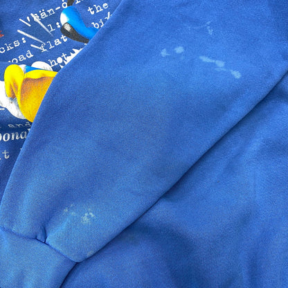 【中古品】【メンズ】 MICKEY INC ミッキー インク 90’S USA製 DONALD DUCK PRINT SWEAT SHIRT ドナルドダック プリント スウェット シャツ トップス 長袖 146-260207-cs-21-izu サイズ：M カラー：ブルー 万代Net店