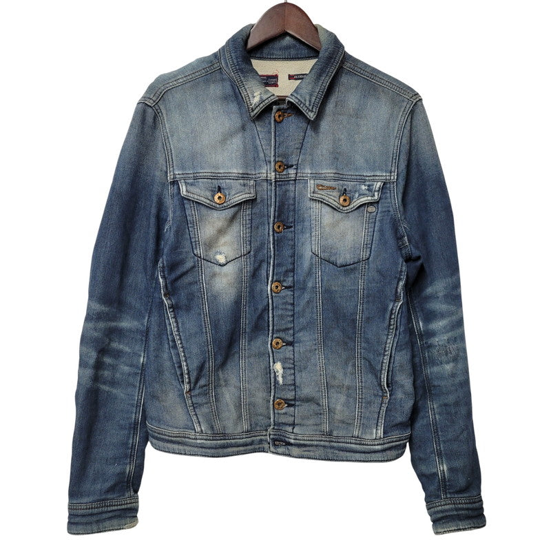 【現状渡し品】【メンズ】 ELSHAR.NE DENIM JACKET デニムジャケット アウター 141-260208-as-10-izu サイズ：S カラー：インディゴ 万代Net店