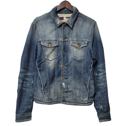 【現状渡し品】【メンズ】 ELSHAR.NE DENIM JACKET デニムジャケット アウター 141-260208-as-10-izu サイズ：S カラー：インディゴ 万代Net店