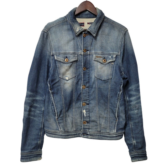 【現状渡し品】【メンズ】 ELSHAR.NE DENIM JACKET デニムジャケット アウター 141-260208-as-10-izu サイズ：S カラー：インディゴ 万代Net店