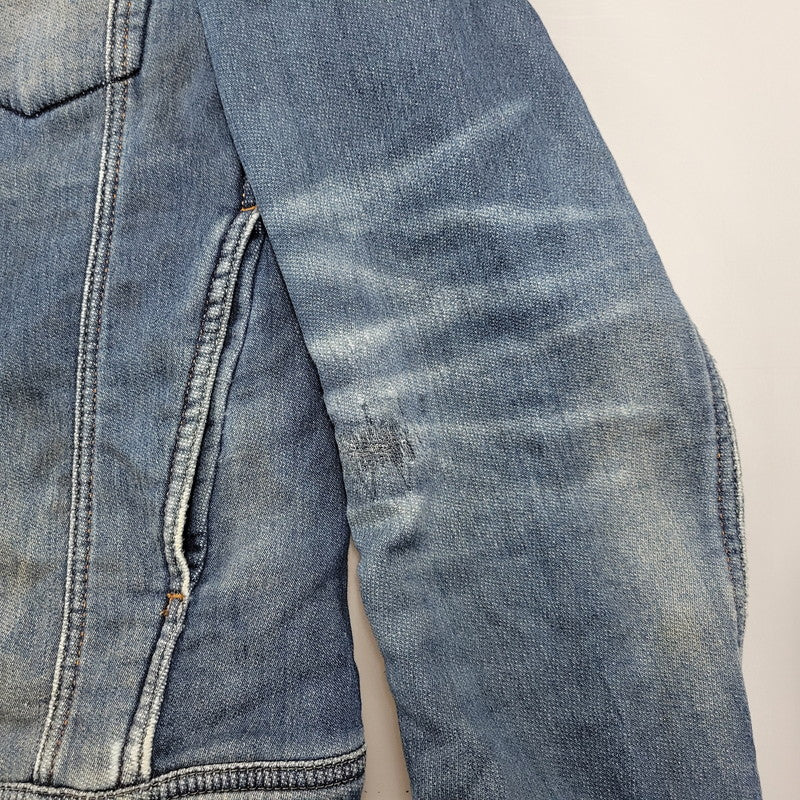 【現状渡し品】【メンズ】 ELSHAR.NE DENIM JACKET デニムジャケット アウター 141-260208-as-10-izu サイズ：S カラー：インディゴ 万代Net店