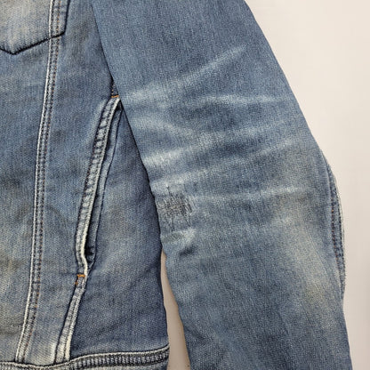 【現状渡し品】【メンズ】 ELSHAR.NE DENIM JACKET デニムジャケット アウター 141-260208-as-10-izu サイズ：S カラー：インディゴ 万代Net店