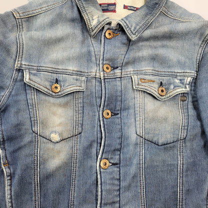 【現状渡し品】【メンズ】 ELSHAR.NE DENIM JACKET デニムジャケット アウター 141-260208-as-10-izu サイズ：S カラー：インディゴ 万代Net店