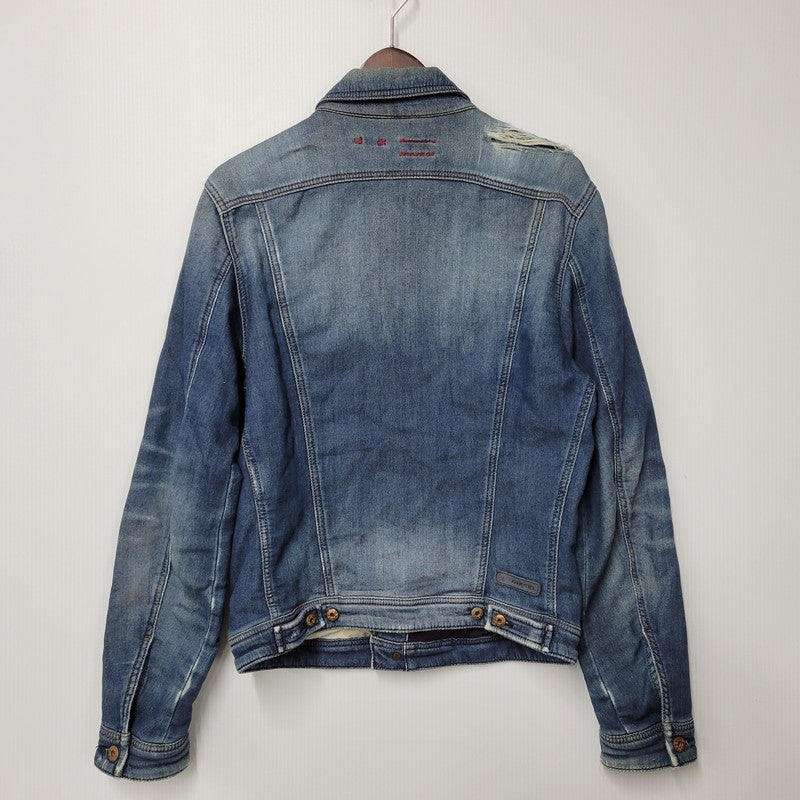 【現状渡し品】【メンズ】 ELSHAR.NE DENIM JACKET デニムジャケット アウター 141-260208-as-10-izu サイズ：S カラー：インディゴ 万代Net店