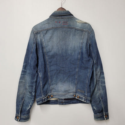 【現状渡し品】【メンズ】 ELSHAR.NE DENIM JACKET デニムジャケット アウター 141-260208-as-10-izu サイズ：S カラー：インディゴ 万代Net店
