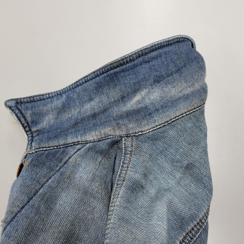 【現状渡し品】【メンズ】 ELSHAR.NE DENIM JACKET デニムジャケット アウター 141-260208-as-10-izu サイズ：S カラー：インディゴ 万代Net店