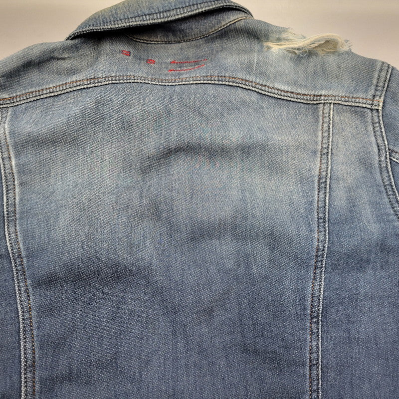 【現状渡し品】【メンズ】 ELSHAR.NE DENIM JACKET デニムジャケット アウター 141-260208-as-10-izu サイズ：S カラー：インディゴ 万代Net店