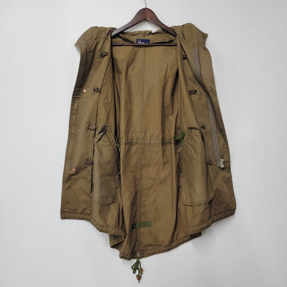 【現状渡し品】【メンズ】 DUFFEL MODS COAT F2303 ダッフル モッズコート アウター 141-260208-as-07-izu サイズ：XL カラー：ブラウン 万代Net店