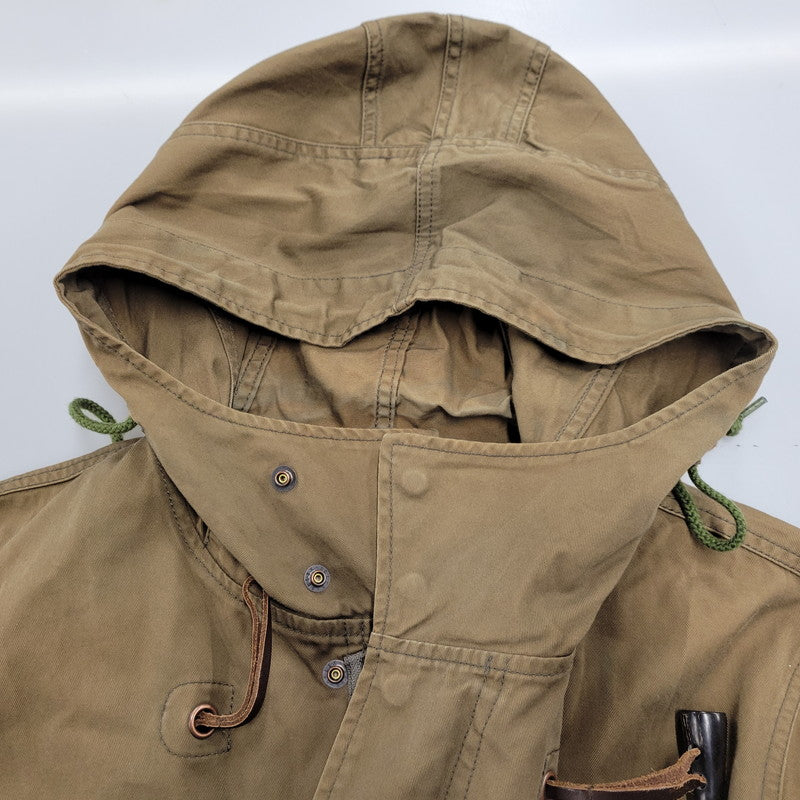 【現状渡し品】【メンズ】 DUFFEL MODS COAT F2303 ダッフル モッズコート アウター 141-260208-as-07-izu サイズ：XL カラー：ブラウン 万代Net店
