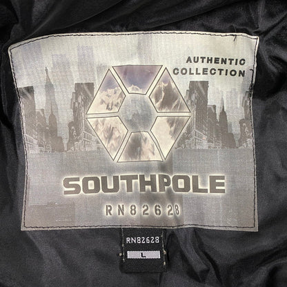 【中古品】【メンズ】 SOUTH POLE サウスポール DOWN JACKET ダウンジャケット アウター 146-260208-as-05-izu サイズ：L カラー：ブラック 万代Net店