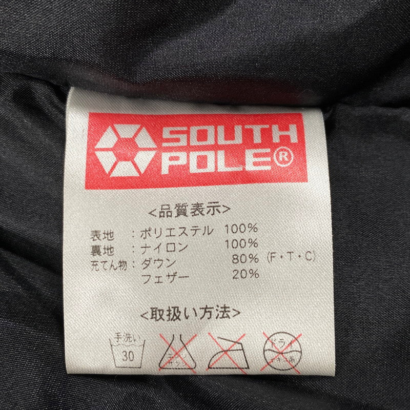 【中古品】【メンズ】 SOUTH POLE サウスポール DOWN JACKET ダウンジャケット アウター 146-260208-as-05-izu サイズ：L カラー：ブラック 万代Net店