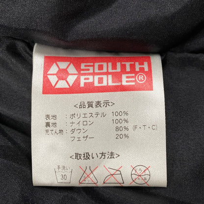 【中古品】【メンズ】 SOUTH POLE サウスポール DOWN JACKET ダウンジャケット アウター 146-260208-as-05-izu サイズ：L カラー：ブラック 万代Net店