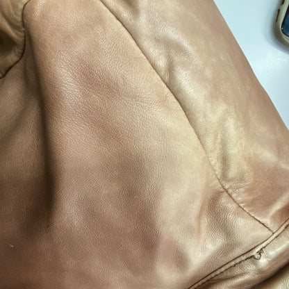 【現状渡し品】【メンズ】 TIME＆TIDE タイム アンド タイド 韓国製 LEATHER DOWN JACKET レザー ダウン ジャケット アウター 146-260205-ya-07-izu サイズ：L カラー：ブラウン 万代Net店