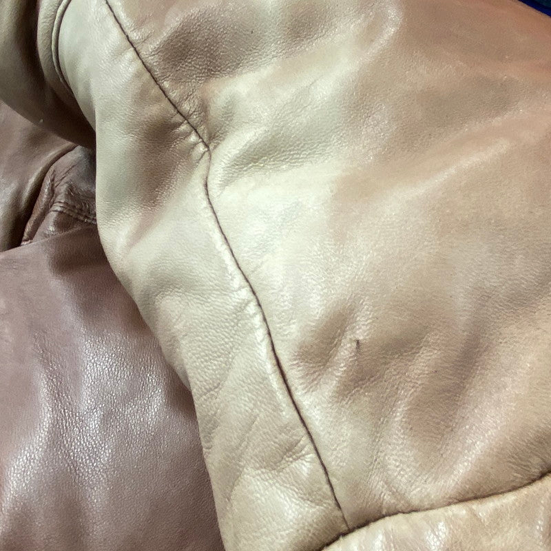【現状渡し品】【メンズ】 TIME＆TIDE タイム アンド タイド 韓国製 LEATHER DOWN JACKET レザー ダウン ジャケット アウター 146-260205-ya-07-izu サイズ：L カラー：ブラウン 万代Net店