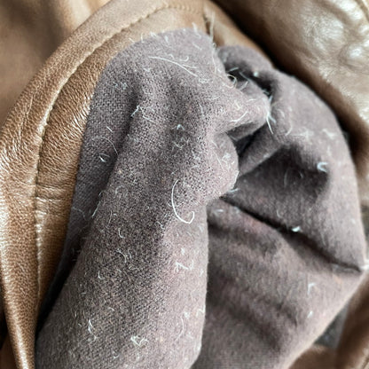 【現状渡し品】【メンズ】 TIME＆TIDE タイム アンド タイド 韓国製 LEATHER DOWN JACKET レザー ダウン ジャケット アウター 146-260205-ya-07-izu サイズ：L カラー：ブラウン 万代Net店