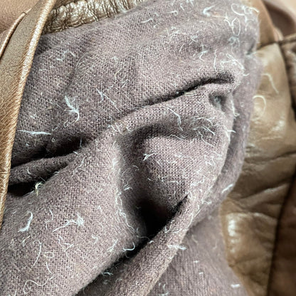 【現状渡し品】【メンズ】 TIME＆TIDE タイム アンド タイド 韓国製 LEATHER DOWN JACKET レザー ダウン ジャケット アウター 146-260205-ya-07-izu サイズ：L カラー：ブラウン 万代Net店