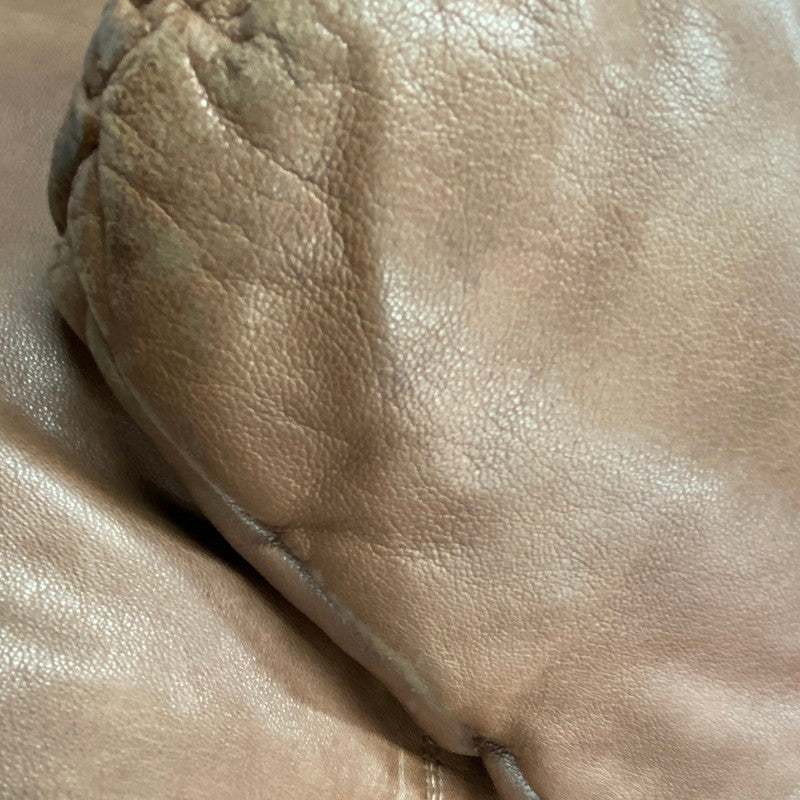 【現状渡し品】【メンズ】 TIME＆TIDE タイム アンド タイド 韓国製 LEATHER DOWN JACKET レザー ダウン ジャケット アウター 146-260205-ya-07-izu サイズ：L カラー：ブラウン 万代Net店