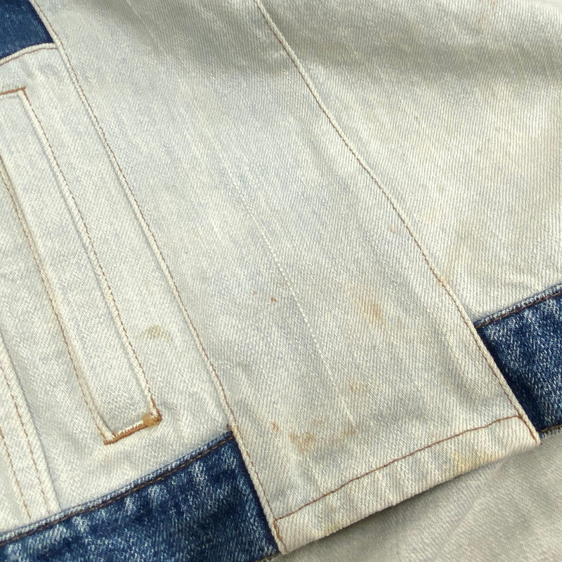 【中古品】【メンズ】 MINDSEEKER マインドシーカー MS-19SS-03 19SS DOCKING DENIM JACKET ドッキング デニム ジャケット アウター 142-260205-ya-03-izu サイズ：L カラー：インディゴ 万代Net店