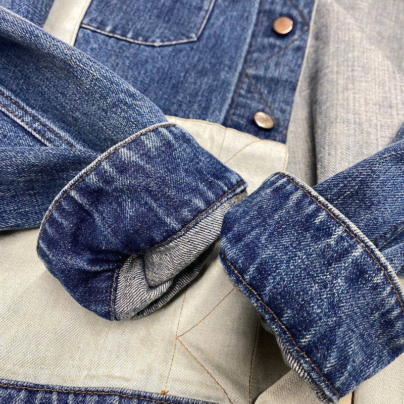【中古品】【メンズ】 MINDSEEKER マインドシーカー MS-19SS-03 19SS DOCKING DENIM JACKET ドッキング デニム ジャケット アウター 142-260205-ya-03-izu サイズ：L カラー：インディゴ 万代Net店