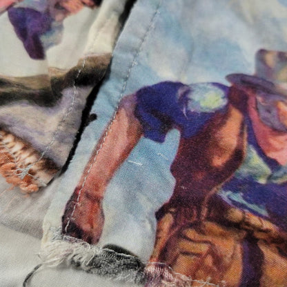 【中古品】【メンズ】 RHUDE ルード BLUE SHARK HAWAIIAN S/S SHIRT ハワイアン ショートスリーブ シャツ 半袖 トップス 142-260208-as-18-izu サイズ：S カラー：ブルー系 万代Net店