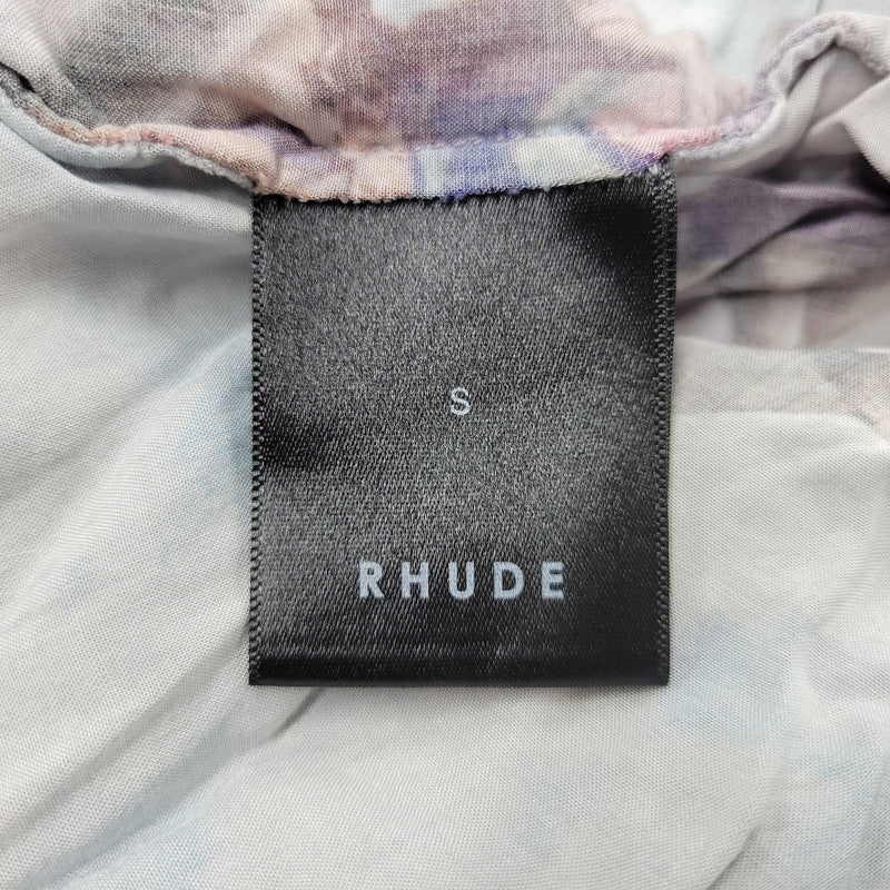 【中古品】【メンズ】 RHUDE ルード BLUE SHARK HAWAIIAN S/S SHIRT ハワイアン ショートスリーブ シャツ 半袖 トップス 142-260208-as-18-izu サイズ：S カラー：ブルー系 万代Net店