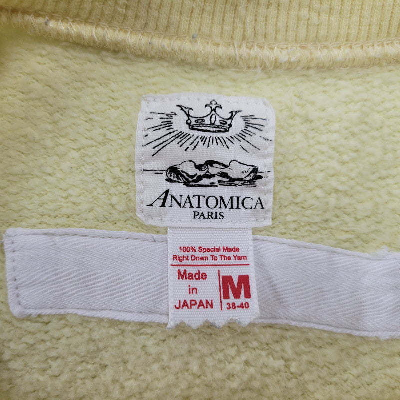 【中古品】【メンズ】 ANATOMICA アナトミカ VOICES LOGO FREEDOM SLEEVE SWEAT SHIRT スウェットシャツ トレーナー 長袖 トップス 140-260209-as-02-izu サイズ：M カラー：イエロー 万代Net店