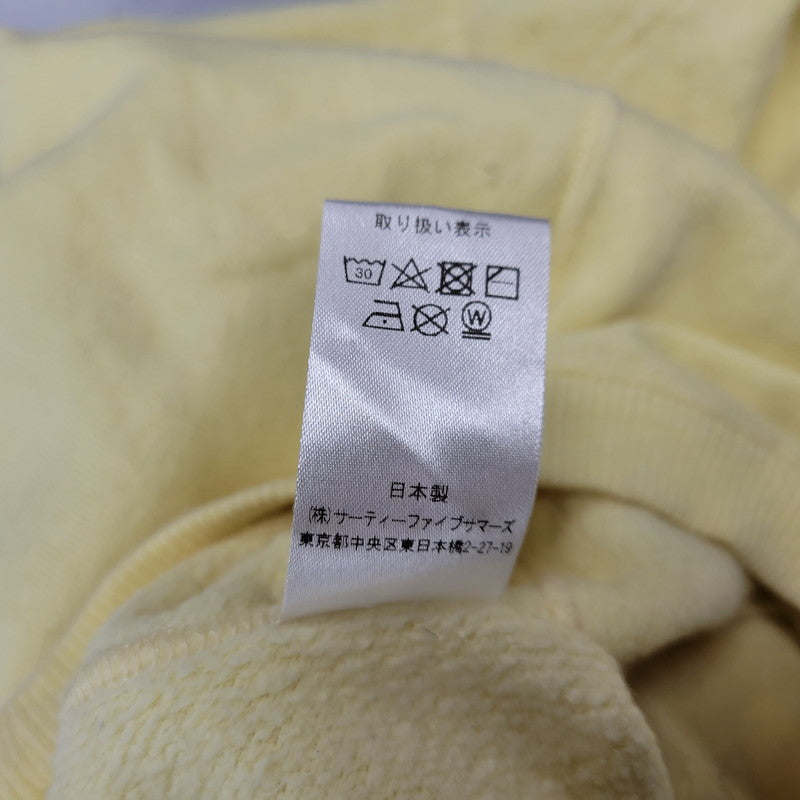 【中古品】【メンズ】 ANATOMICA アナトミカ VOICES LOGO FREEDOM SLEEVE SWEAT SHIRT スウェットシャツ トレーナー 長袖 トップス 140-260209-as-02-izu サイズ：M カラー：イエロー 万代Net店
