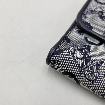 【中古品】【レディース】 CELINE セリーヌ C マカダム柄 ガマ口 財布 181-260206-kh-04-izu カラー：ネイビー系 万代Net店