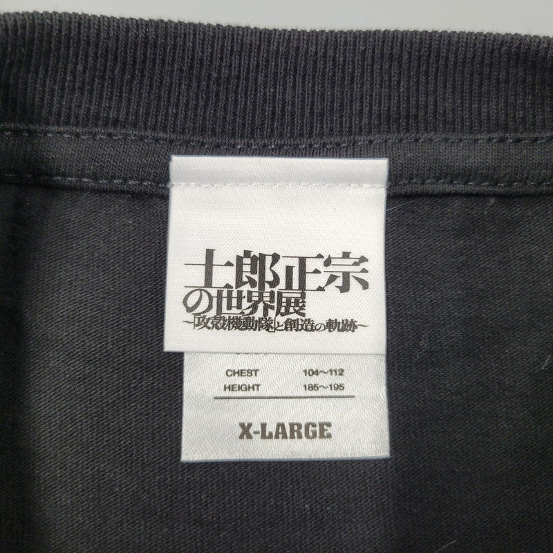 【中古美品】【メンズ】 GHOST IN THE SHELL ゴーストインザシェル S/S TEE ショートスリーブ Tシャツ 士郎正宗の世界展 攻殻機動隊D 半袖 トップス 142-260208-as-14-izu サイズ：XL カラー：ブラック 万代Net店