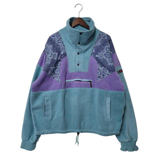 【中古品】【メンズ】 EIDER アイダー POLARTEC HALF BUTTON FLEECE JACKET ポーラテック ハーフボタン フリースジャケット フランス製 146-260209-as-05-izu サイズ：56 カラー：ブルー系 万代Net店