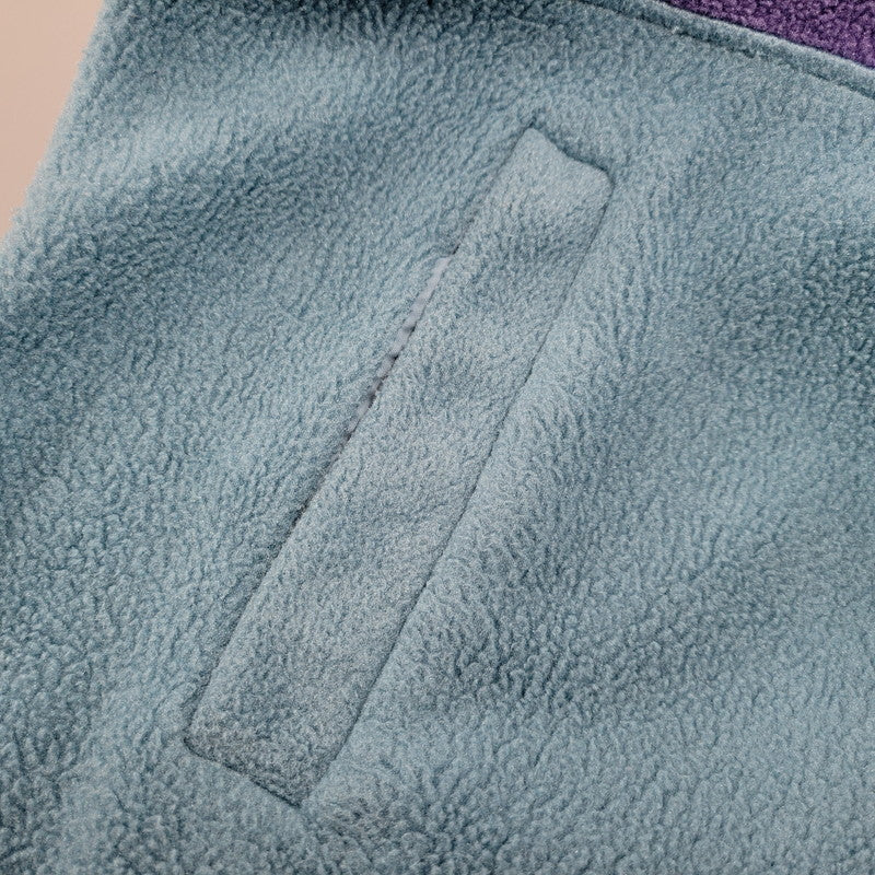 【中古品】【メンズ】 EIDER アイダー POLARTEC HALF BUTTON FLEECE JACKET ポーラテック ハーフボタン フリースジャケット フランス製 146-260209-as-05-izu サイズ：56 カラー：ブルー系 万代Net店