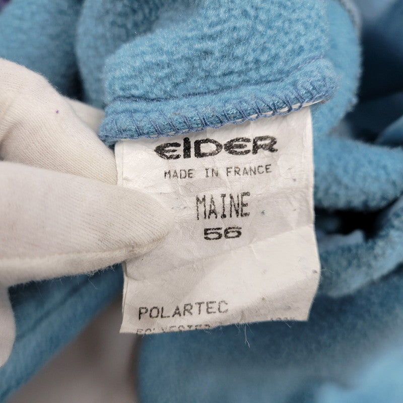 【中古品】【メンズ】 EIDER アイダー POLARTEC HALF BUTTON FLEECE JACKET ポーラテック ハーフボタン フリースジャケット フランス製 146-260209-as-05-izu サイズ：56 カラー：ブルー系 万代Net店