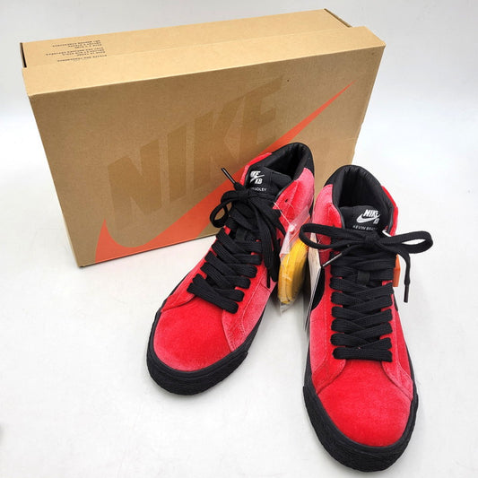 【中古美品】【レディース】 ×KEVIN BRADLEY CD2569-600 BLAZER MID ISO KEVIN AND HELL PACK ブレザーミッド スニーカー 靴 166-260222-tt-02-izu サイズ：24cm カラー：UNIVERSITY RED/BLACK 万代Net店