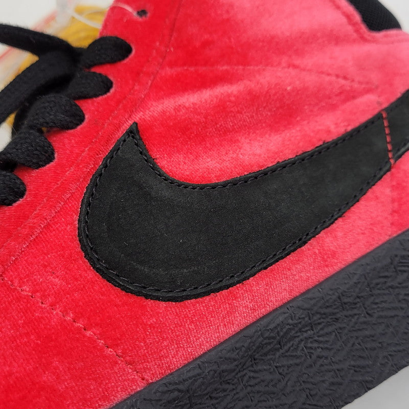 【中古美品】【レディース】 ×KEVIN BRADLEY CD2569-600 BLAZER MID ISO KEVIN AND HELL PACK ブレザーミッド スニーカー 靴 166-260222-tt-02-izu サイズ：24cm カラー：UNIVERSITY RED/BLACK 万代Net店