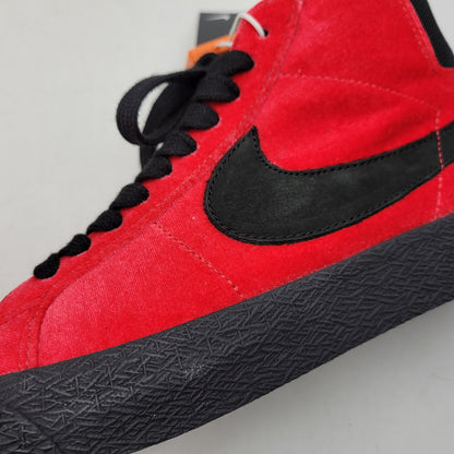 【中古美品】【レディース】 ×KEVIN BRADLEY CD2569-600 BLAZER MID ISO KEVIN AND HELL PACK ブレザーミッド スニーカー 靴 166-260222-tt-02-izu サイズ：24cm カラー：UNIVERSITY RED/BLACK 万代Net店