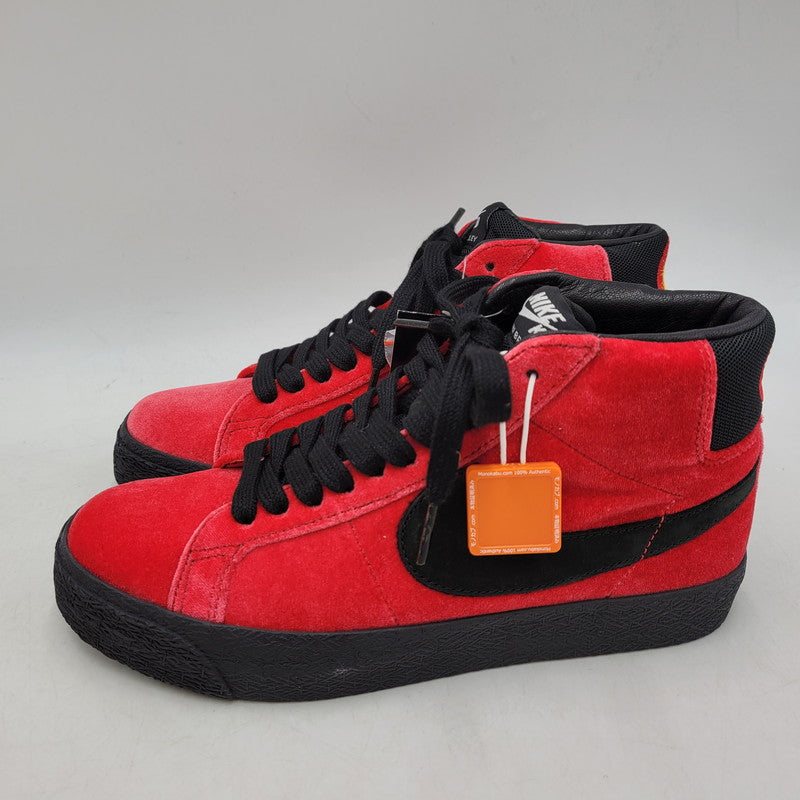 【中古美品】【レディース】 ×KEVIN BRADLEY CD2569-600 BLAZER MID ISO KEVIN AND HELL PACK ブレザーミッド スニーカー 靴 166-260222-tt-02-izu サイズ：24cm カラー：UNIVERSITY RED/BLACK 万代Net店