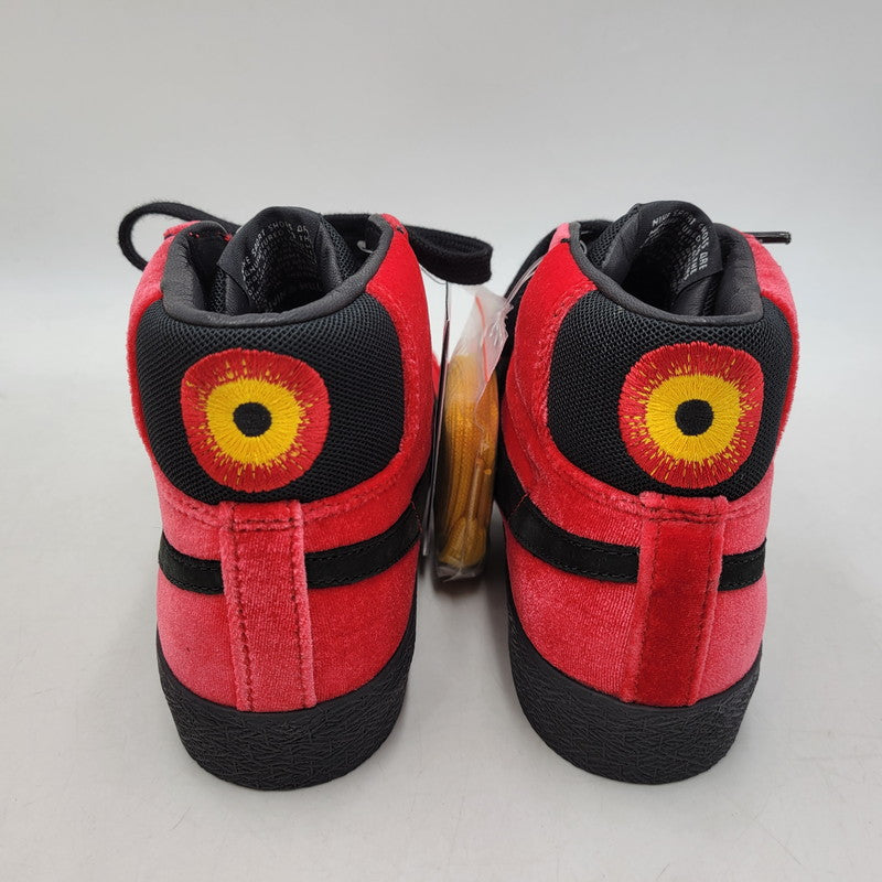 【中古美品】【レディース】 ×KEVIN BRADLEY CD2569-600 BLAZER MID ISO KEVIN AND HELL PACK ブレザーミッド スニーカー 靴 166-260222-tt-02-izu サイズ：24cm カラー：UNIVERSITY RED/BLACK 万代Net店