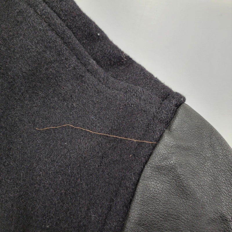 【中古品】【メンズ】 USA製 WOOL VARSITY JACKET ウールバーシティジャケット アウター 145-260208-tt-12-izu サイズ：5X カラー：ブラック 万代Net店